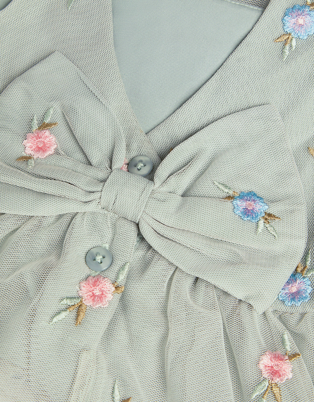 HALJINA - BABY LUNA EMB THEA DRESS