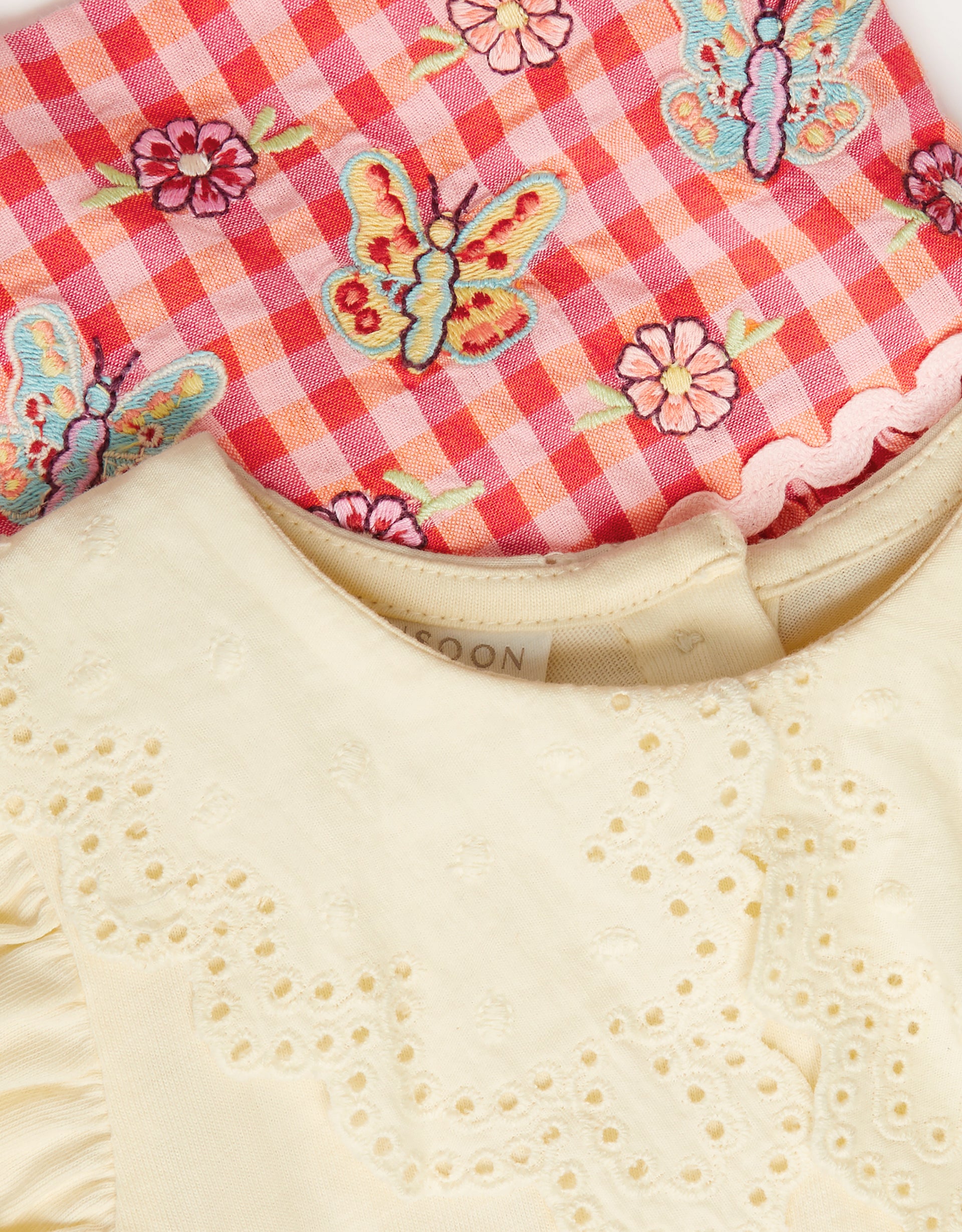 SET - BABY GINGHAM BUTTERFLY PI
