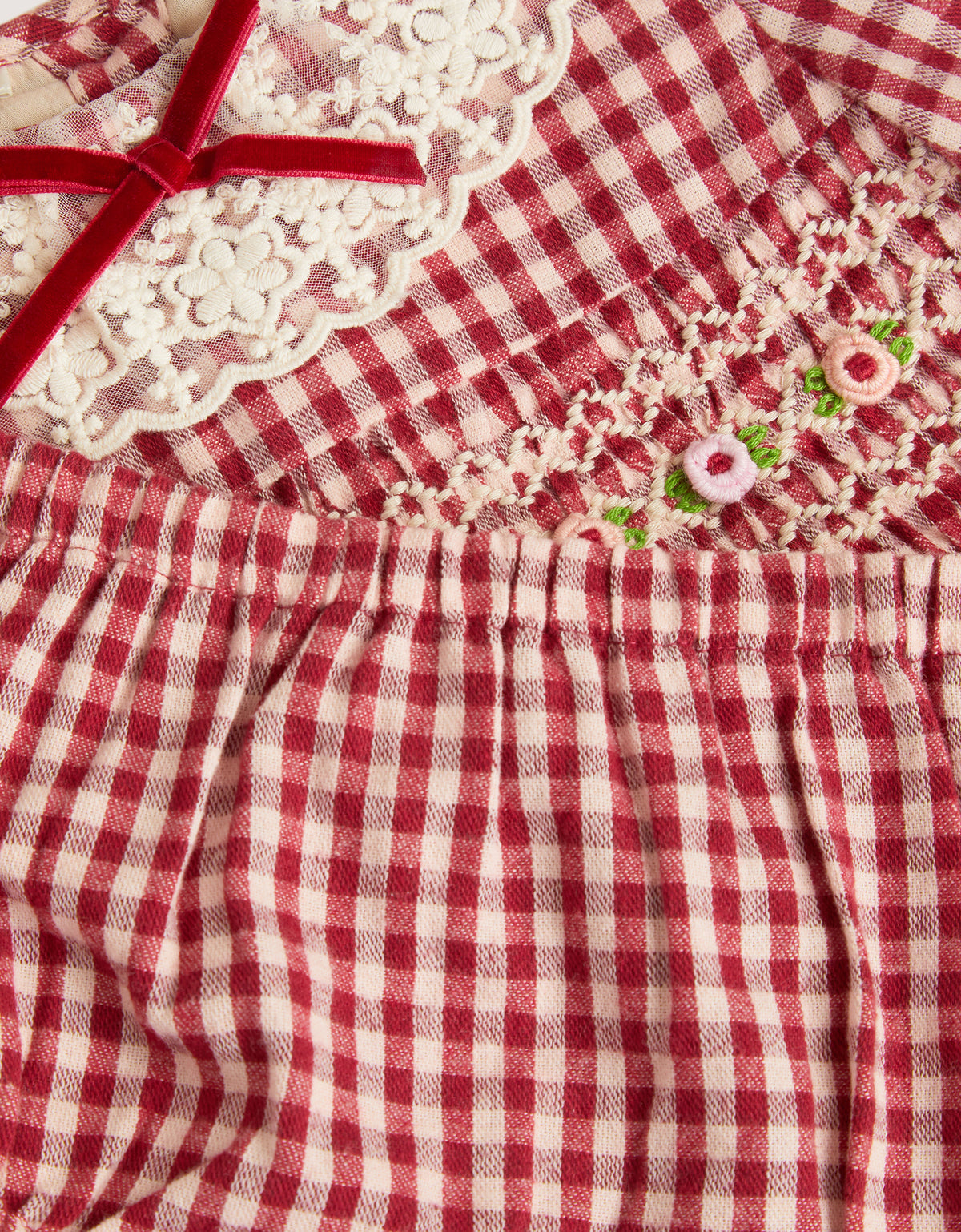 HALJINA - BBY CHECK DRESS/KNICKER
