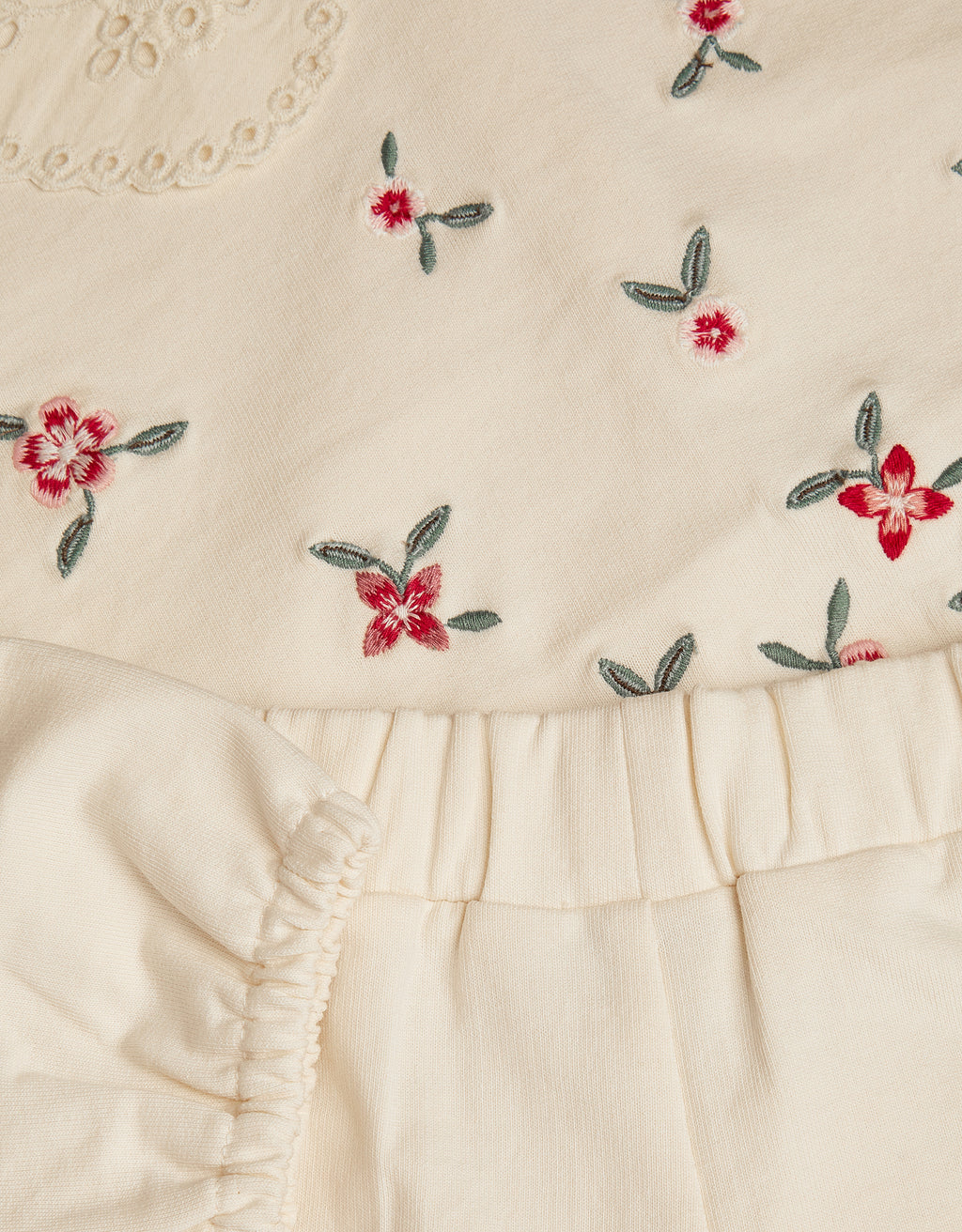 SET - BBY FLRL SWET TOP & JOGR