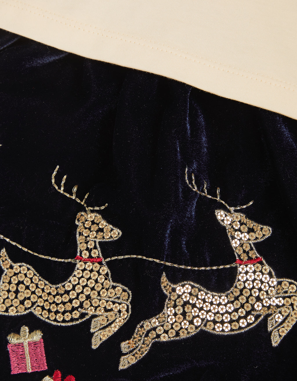 SET - XMAS NAVY SEQN PINY & TOP
