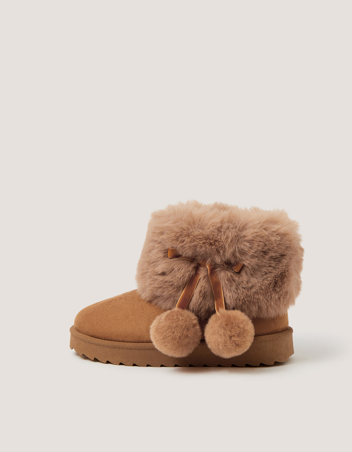 CIZME - TAN POM POM SLOUCH BOOT