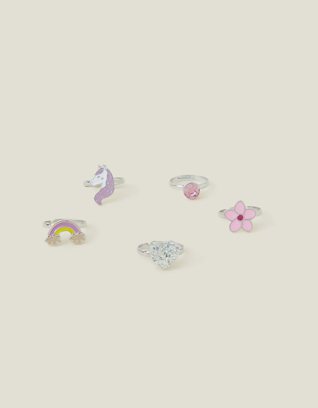 SET PRSTENJA - 5 X UNICORN RING PACK