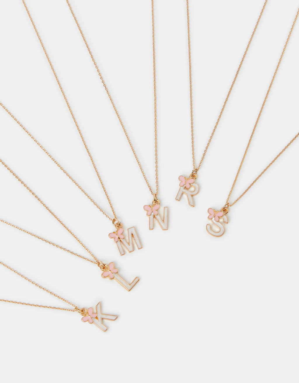 OGRLICA - BUTTERFLY INITIAL NECKLAC