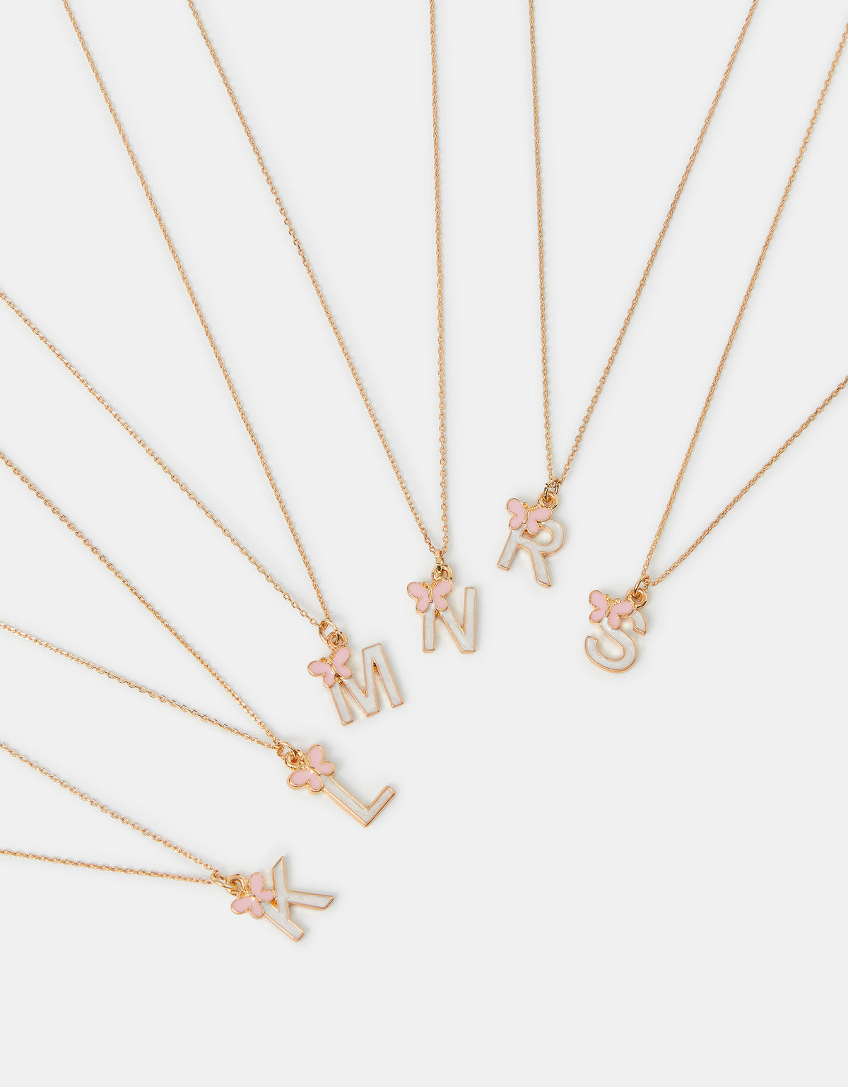OGRLICA - BUTTERFLY INITIAL NECKLAC