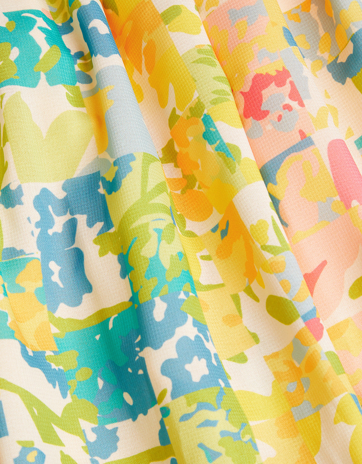 HALJINA - PATCHWORK FLORAL DRESS