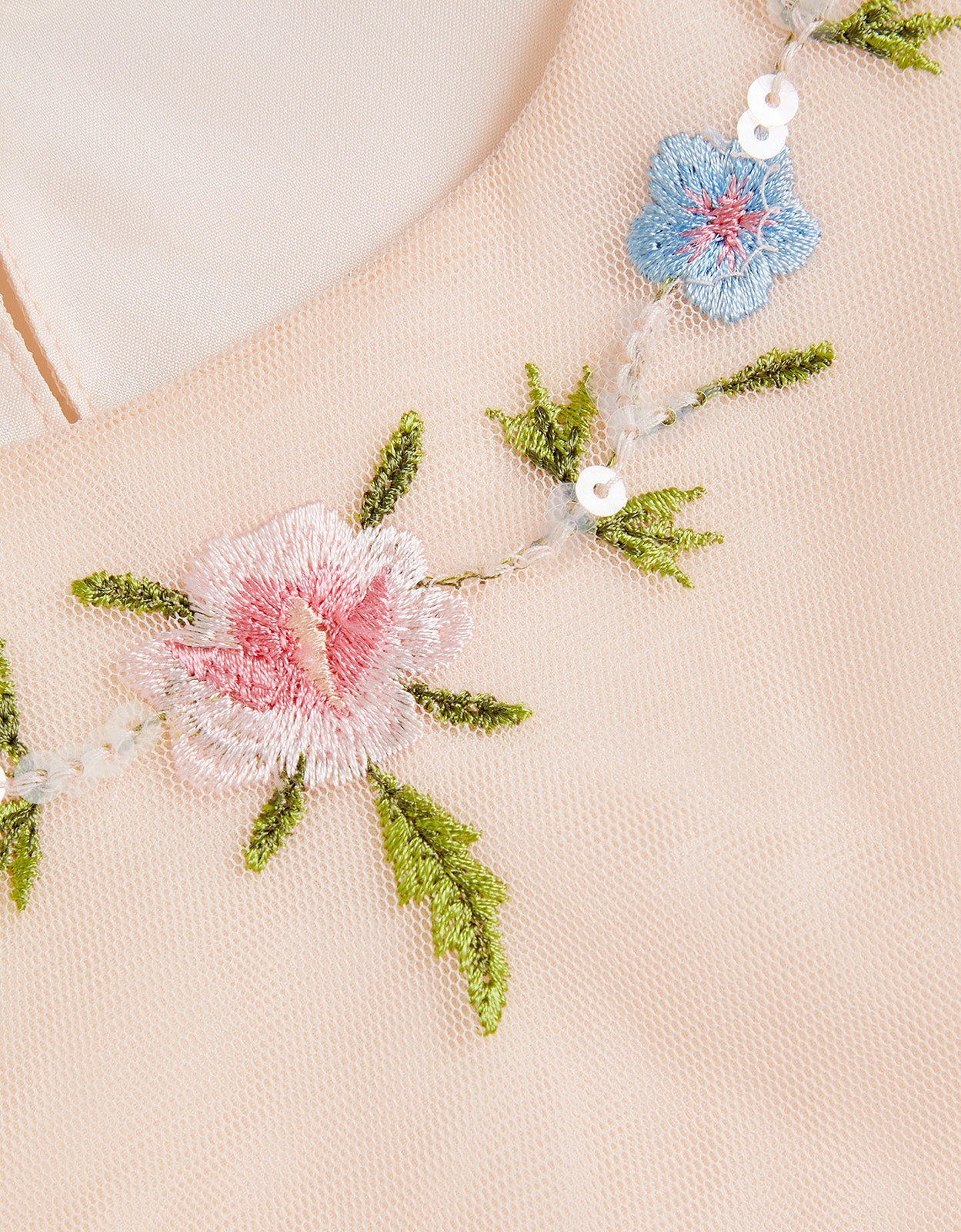 BLUZA - TULA TULLE EMB TOP