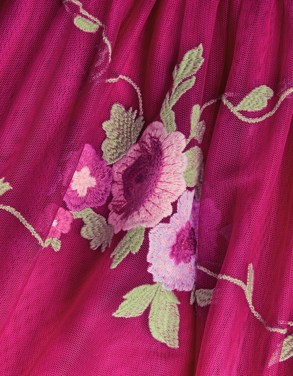 HALJINA - APRIL SHIRRED EMBROIDERED