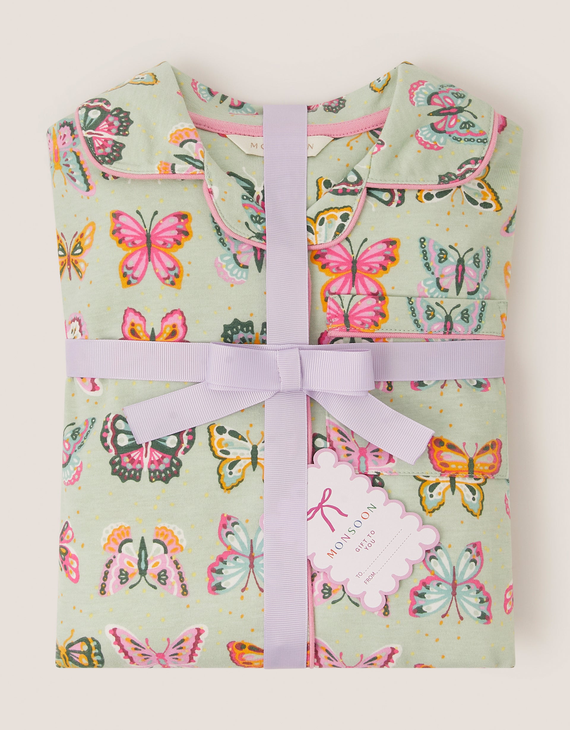 PIDZAMA - JERSEY BUTTERFLY AOP PJ