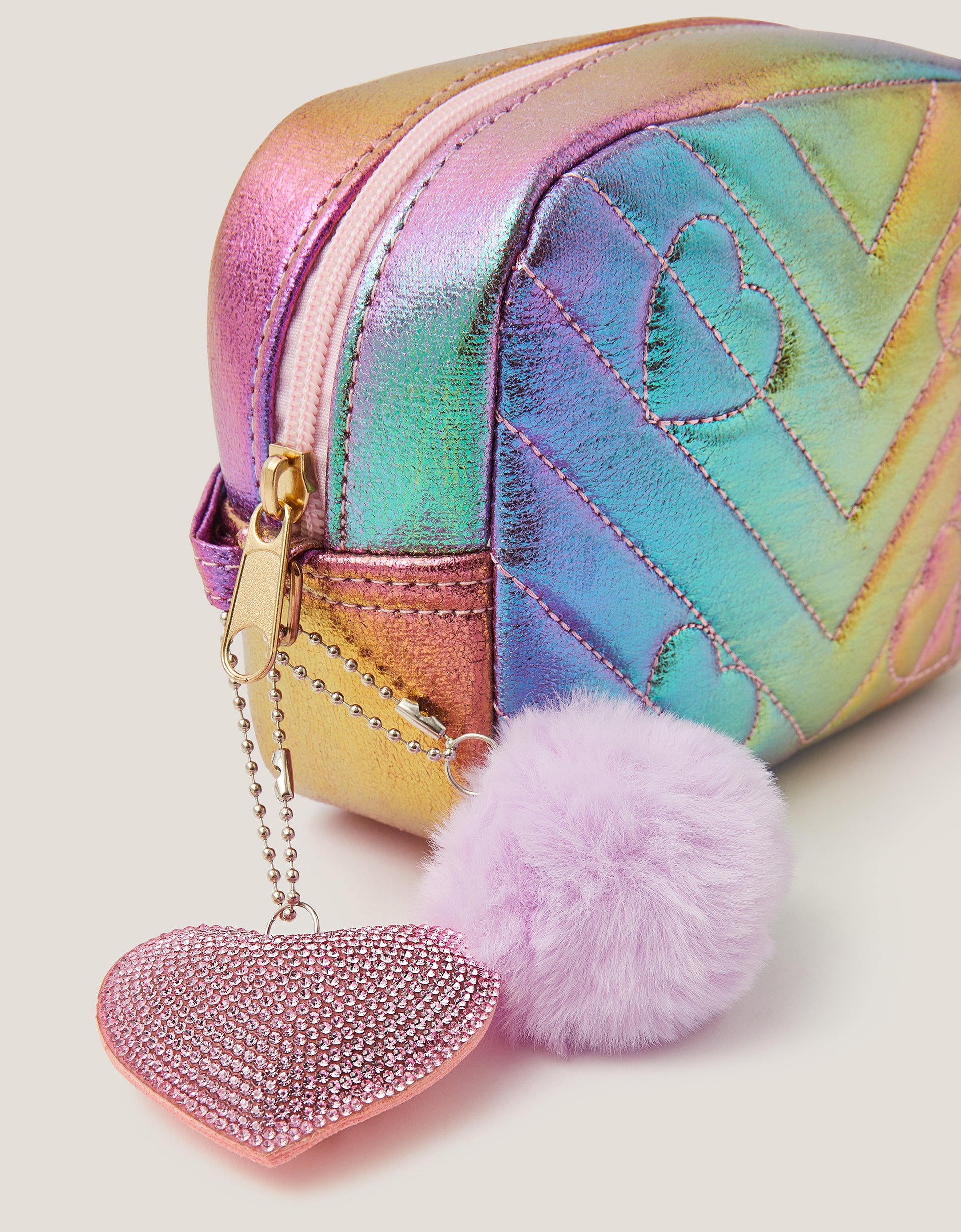 TORBA - RAINBOW QUILTED CHARM BAG