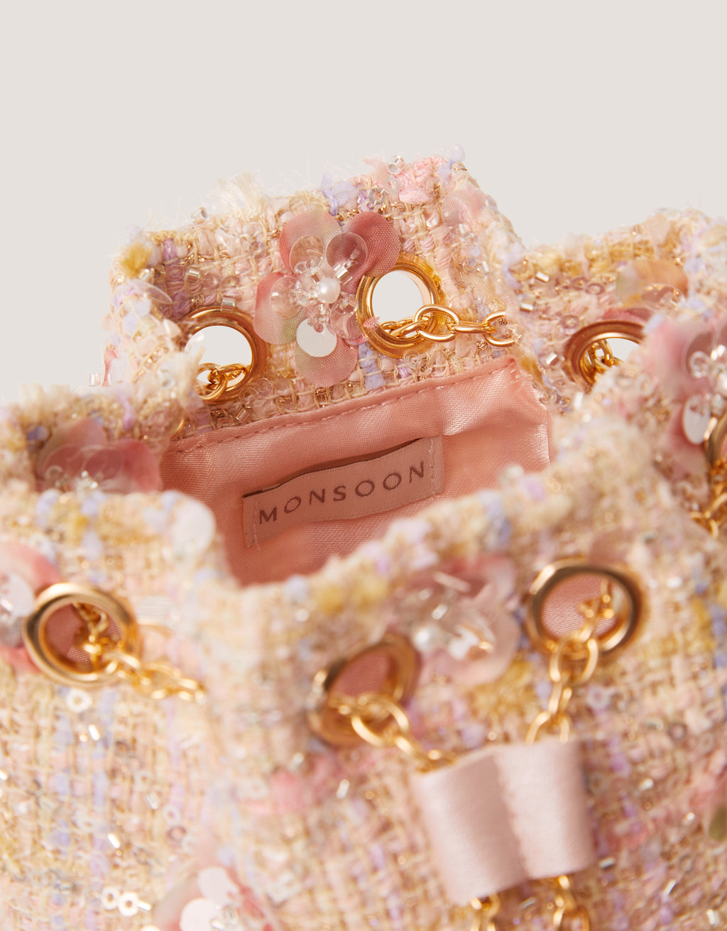 TORBA - SEQUIN BOUCLE POUCH