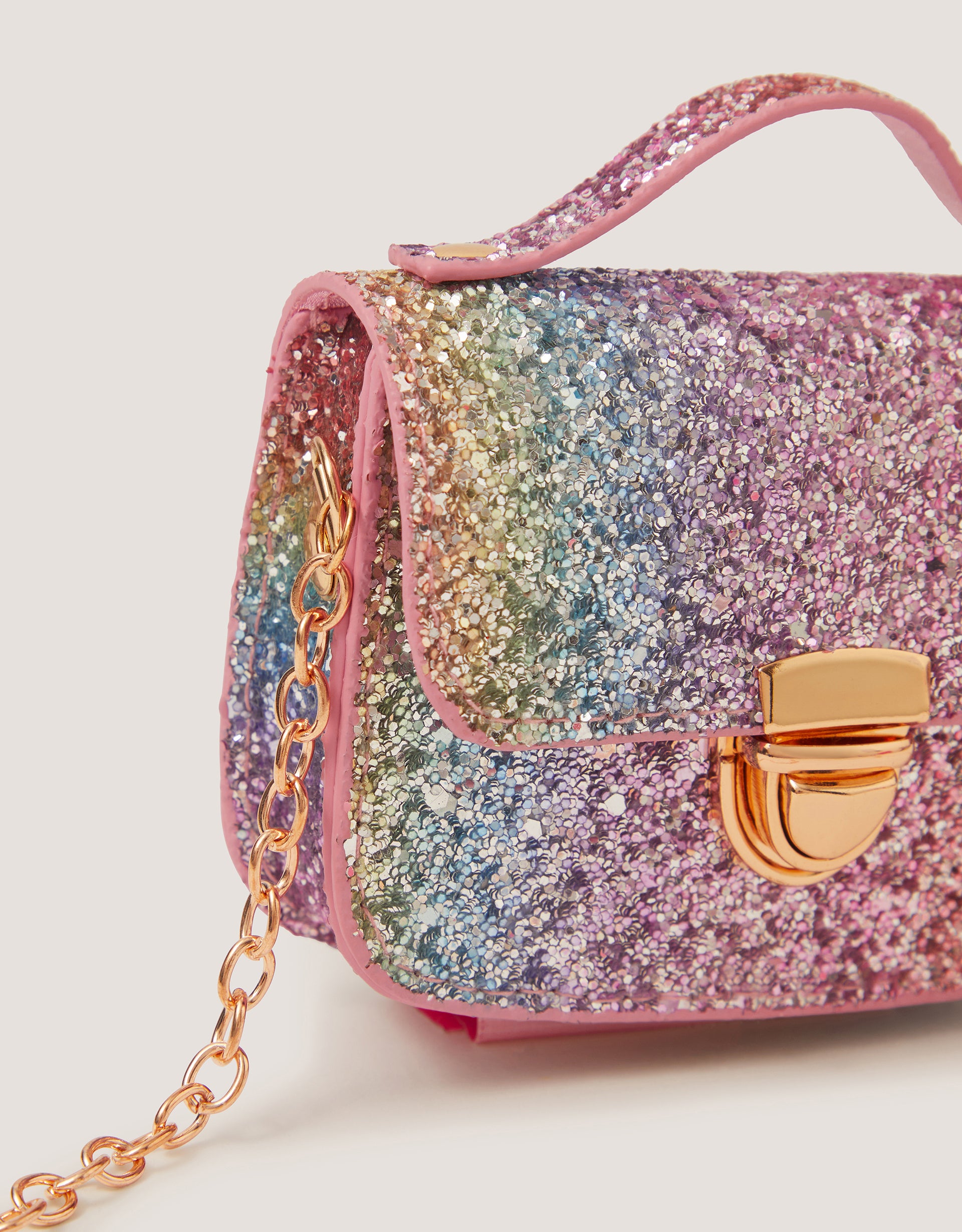 TORBA - RAINBOW GLITTER MINI BAG