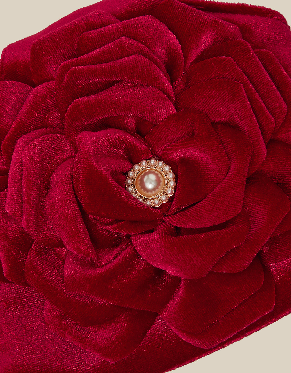 TORBA - LEILA VELVET ROSE BAG