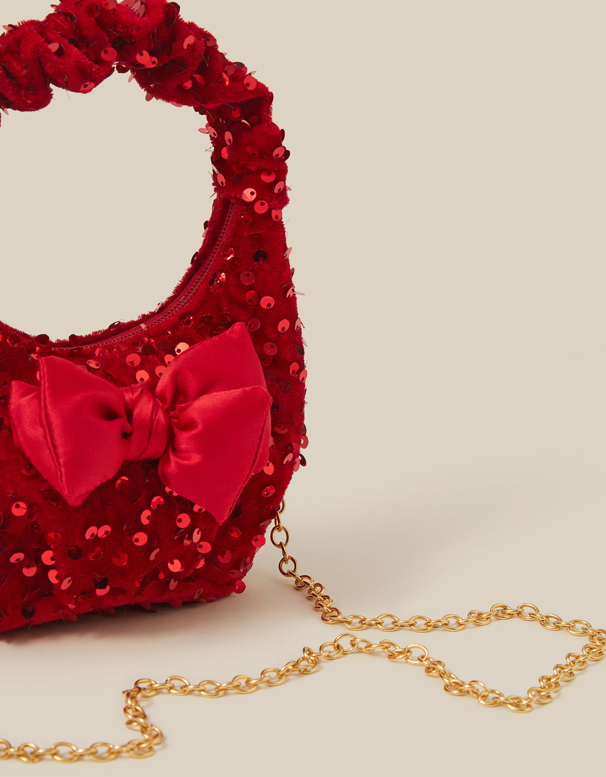 TORBA - SEQUIN VELVET SLOUCH BAG