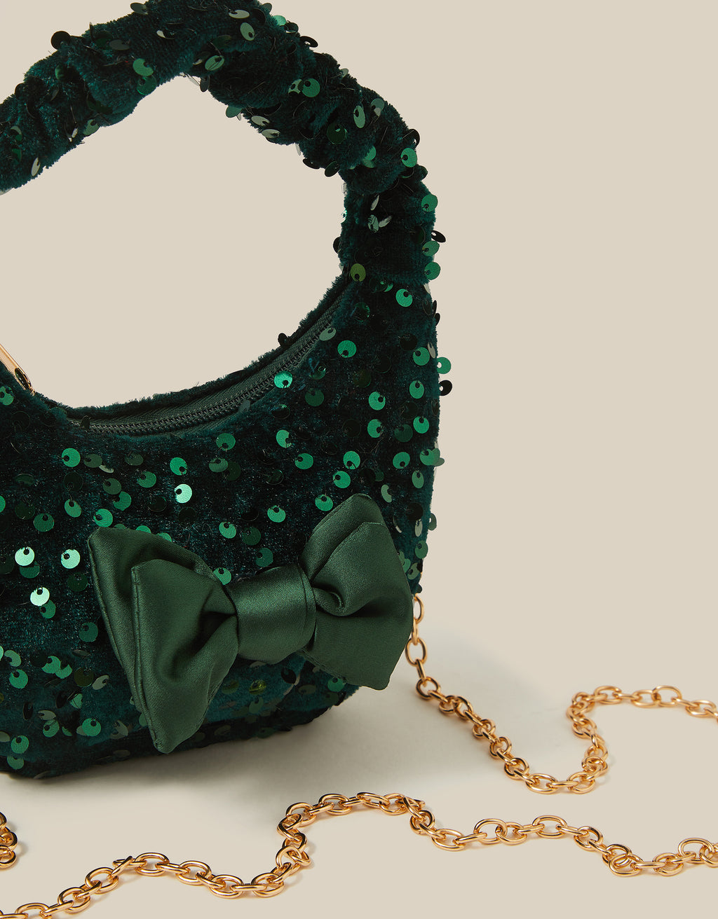 TORBA - SEQUIN VELVET SLOUCH BAG