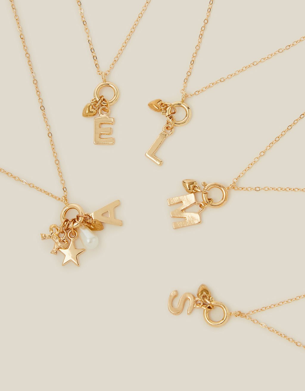 SET AKSESOARA - INITIAL CHARM NLACE SET