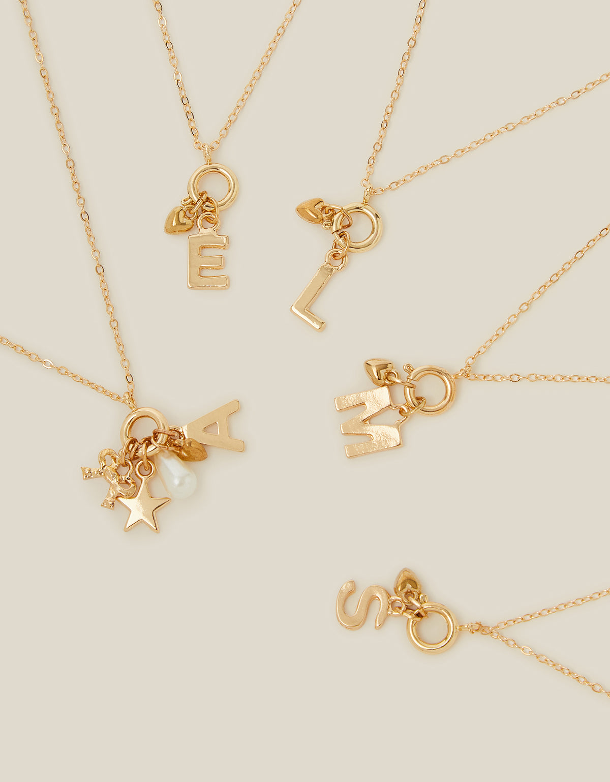 SET AKSESOARA - INITIAL CHARM NLACE SET