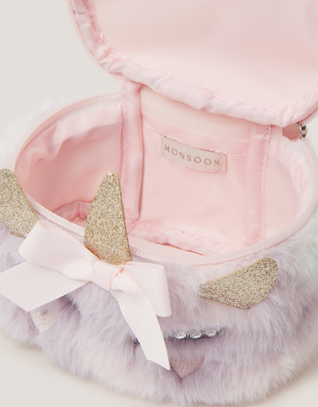 TORBA - FLUFFY UNICORN MAKEUP BAG