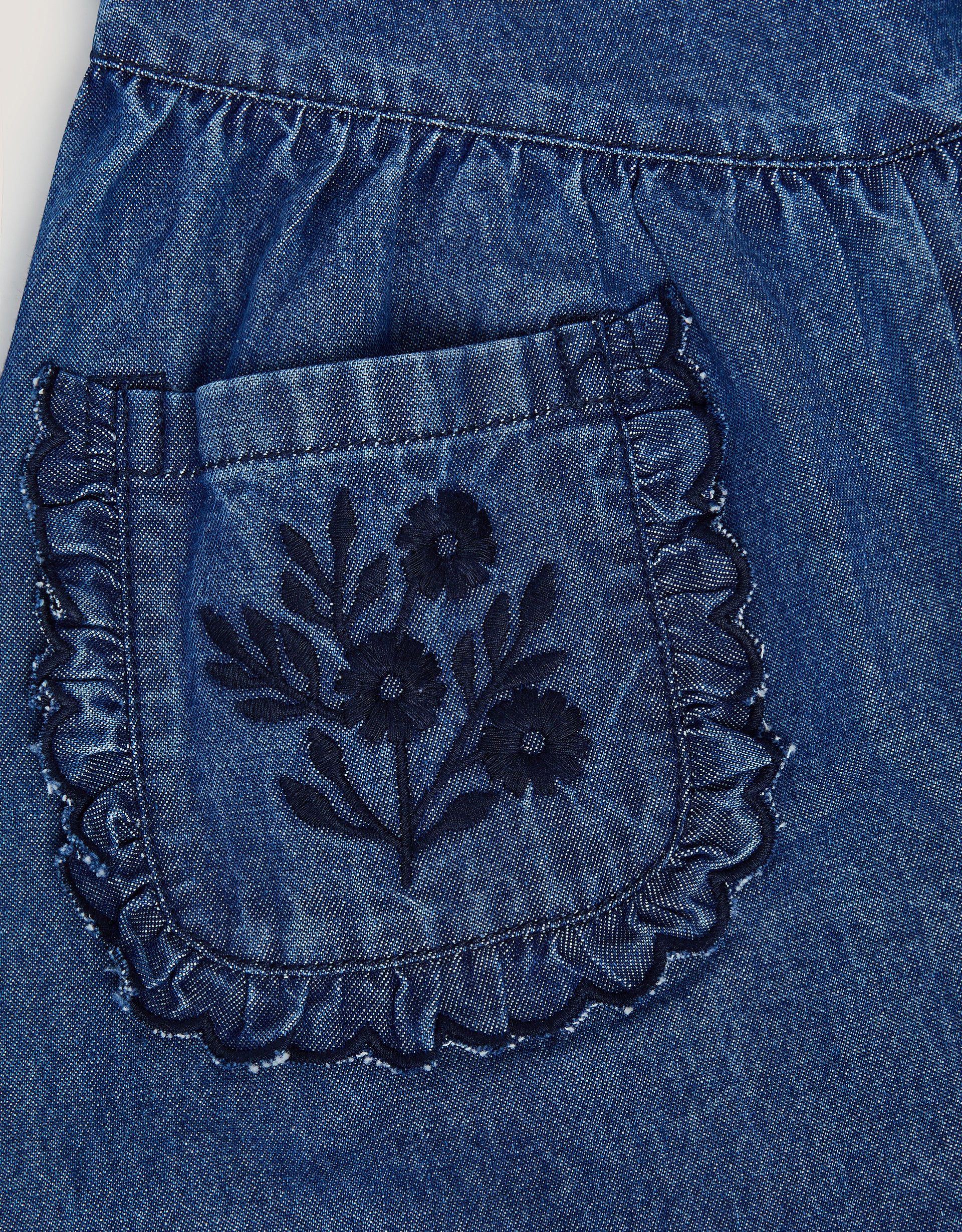 PANTALONE - DARK BLUE SCALLOP TROUSER