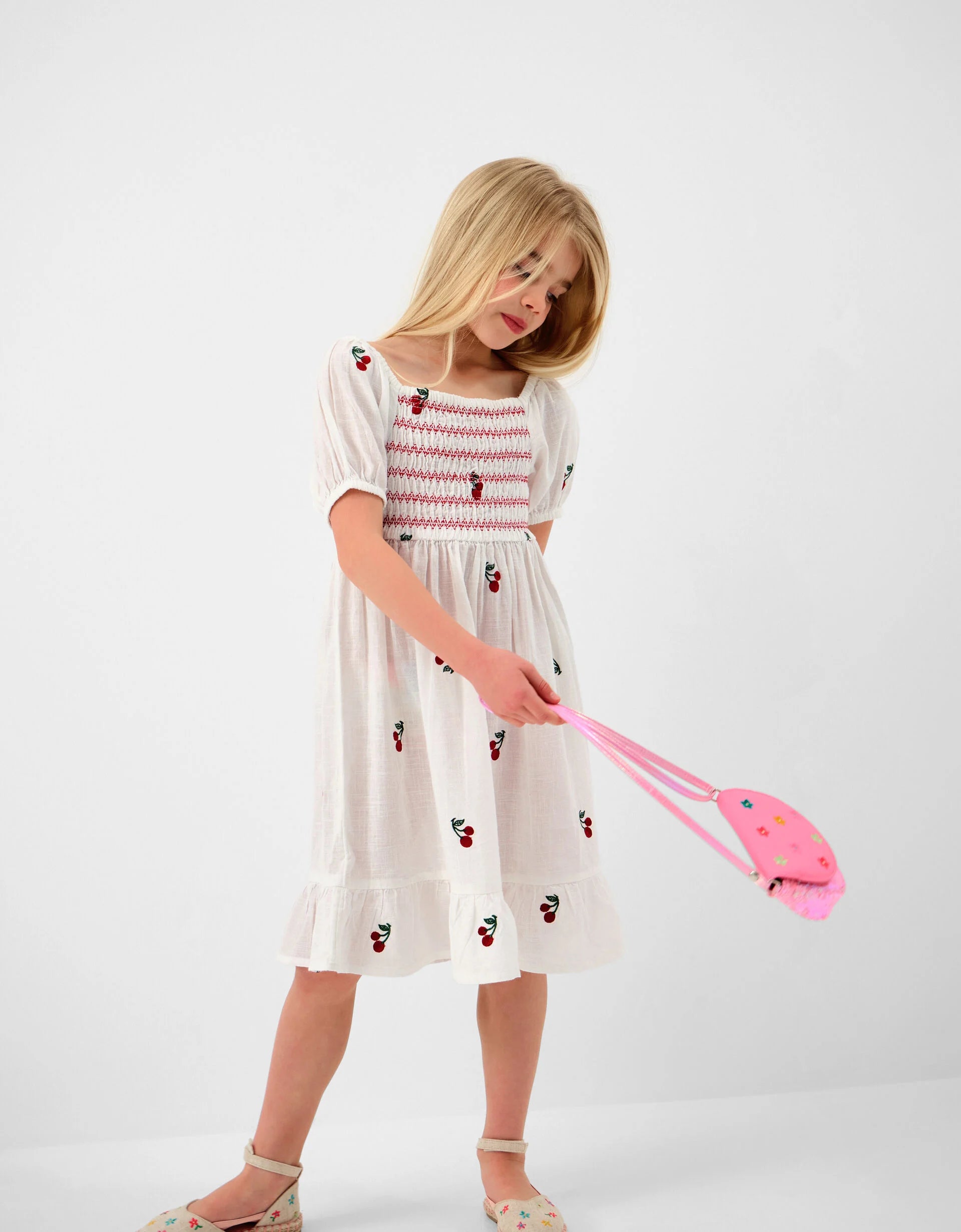HALJINA - CHERRY EMBROIDERED DRESS
