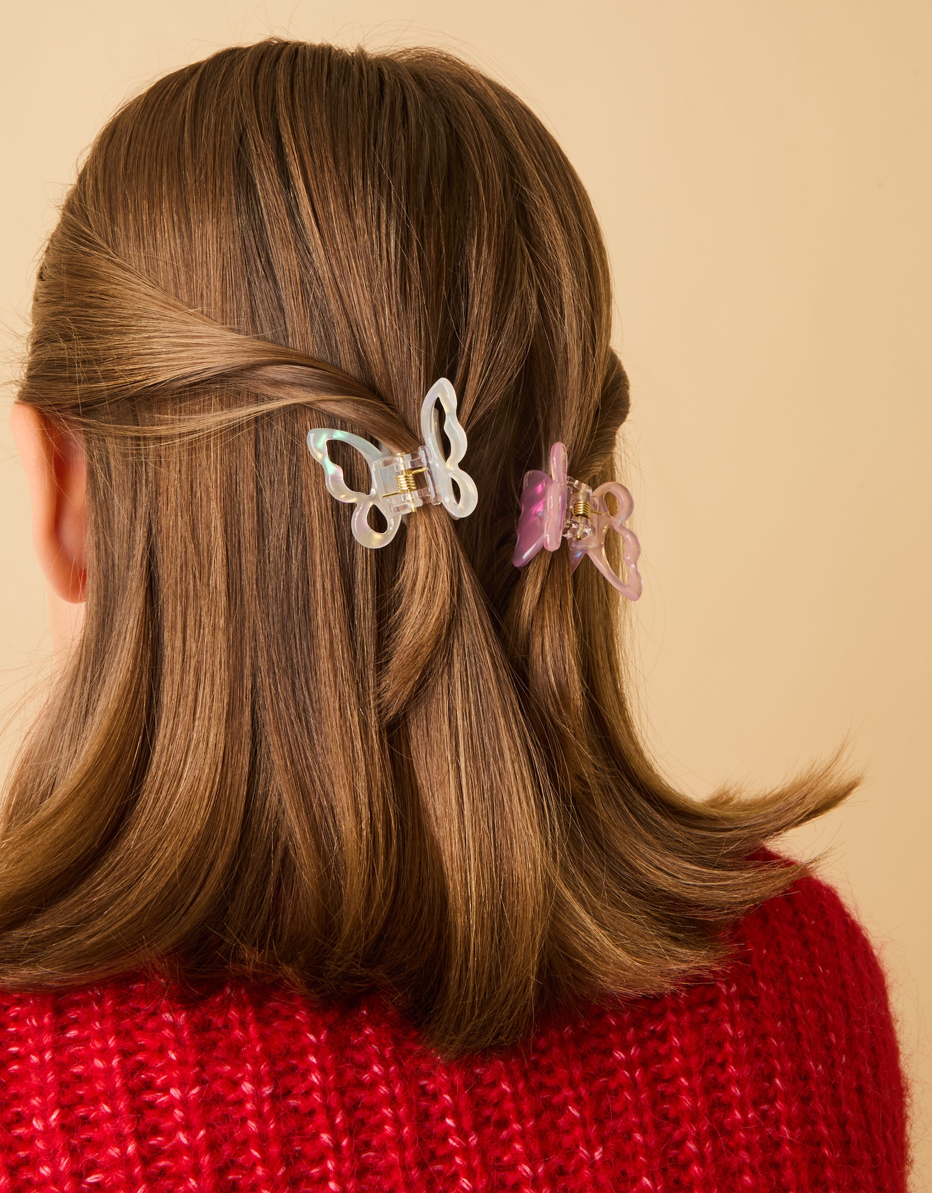 SET SNALA - 2 X BUTTERFLY CLAW CLIPS