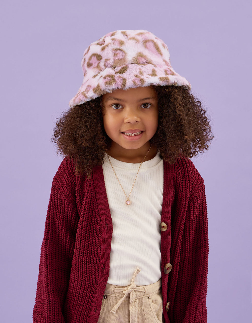 KAPA - LEOPARD FURRY BUCKET HAT