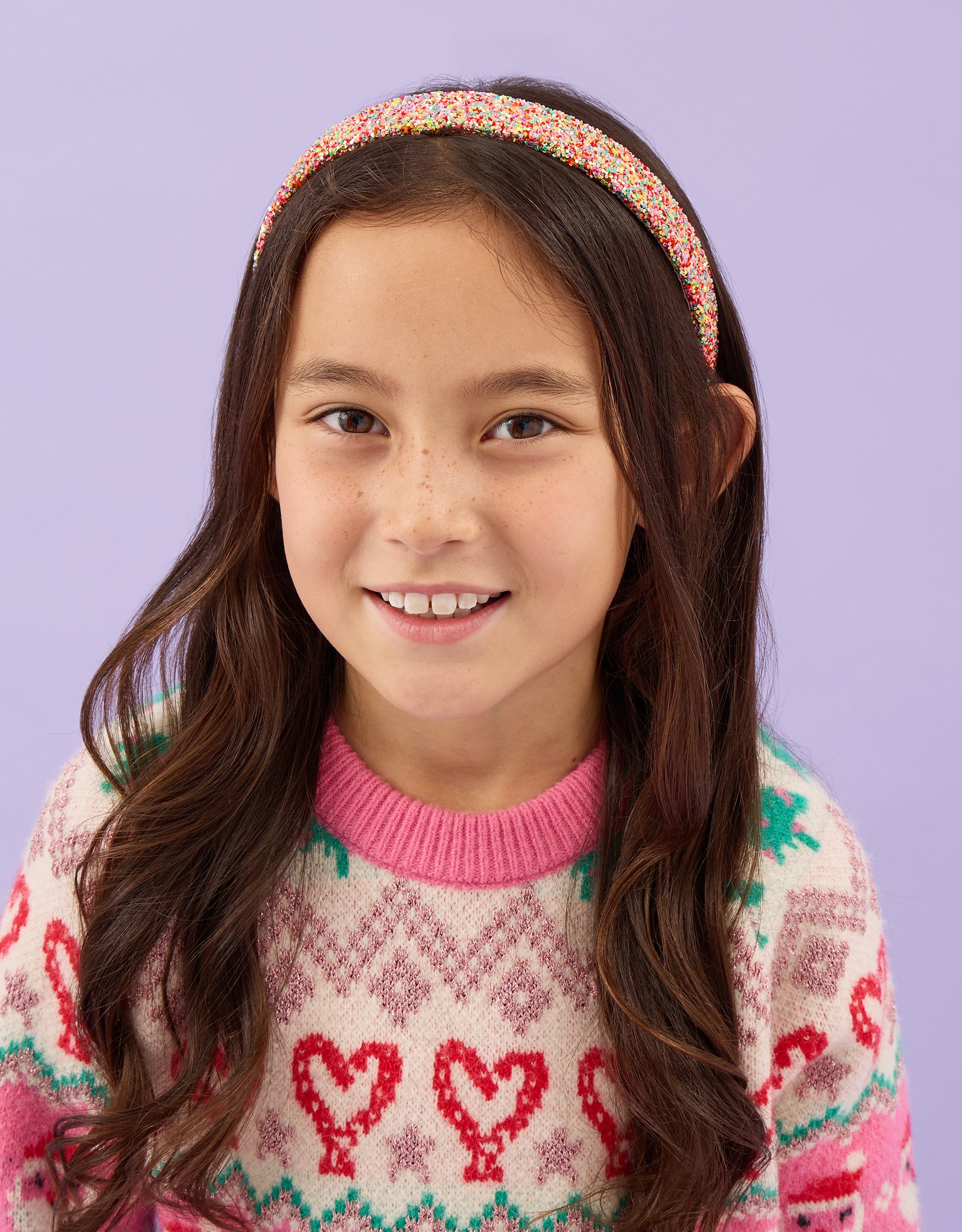 RAJF ZA KOSU - MULTI GLITTER ALICE BAND