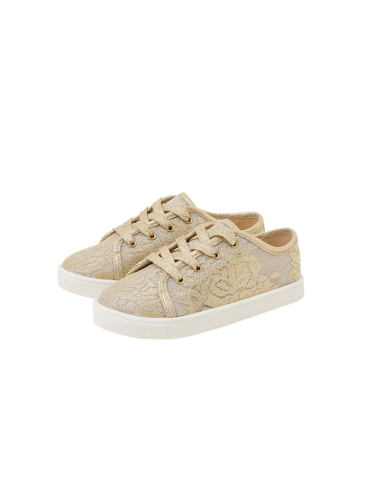 PATIKE - GOLD SPARKLE LACE TRAINER