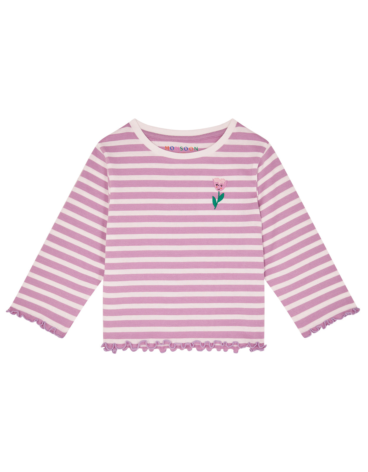 MAJICA - 3/4 SLEEVES STRIPE TOP