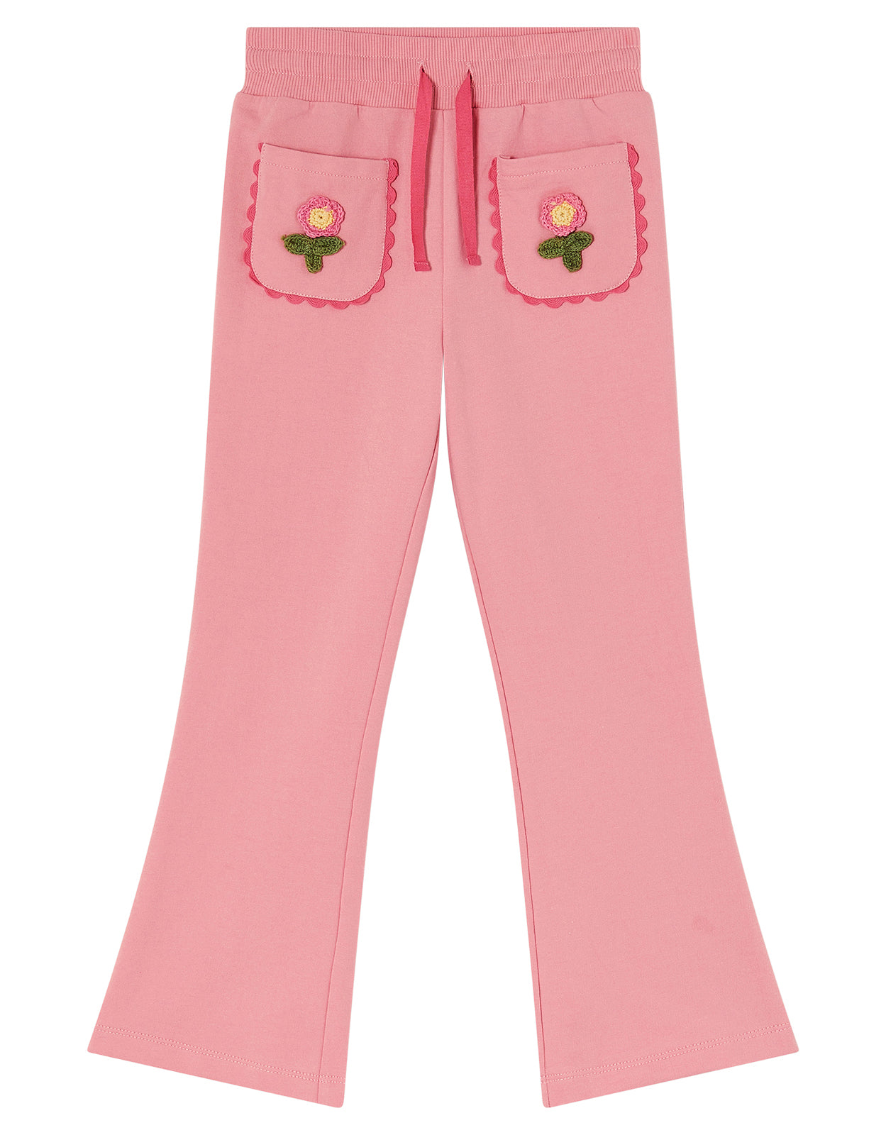 DONJI DEO TRENERKE - PINK COLLAR SWEAT BOTTOMS