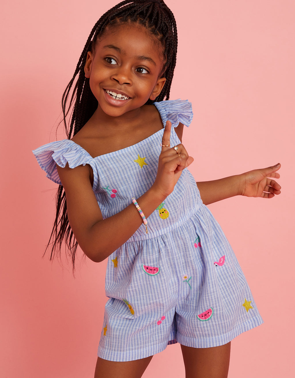 KOMBINEZON - EMBROIDERED STRIPE PLAYSU
