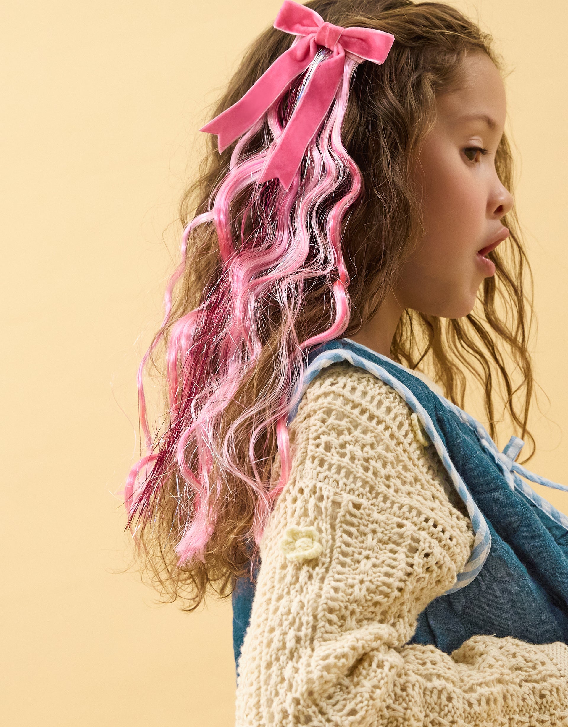 AKSESOAR ZA KOSU - SPARKLE BOW FAKE HAIR