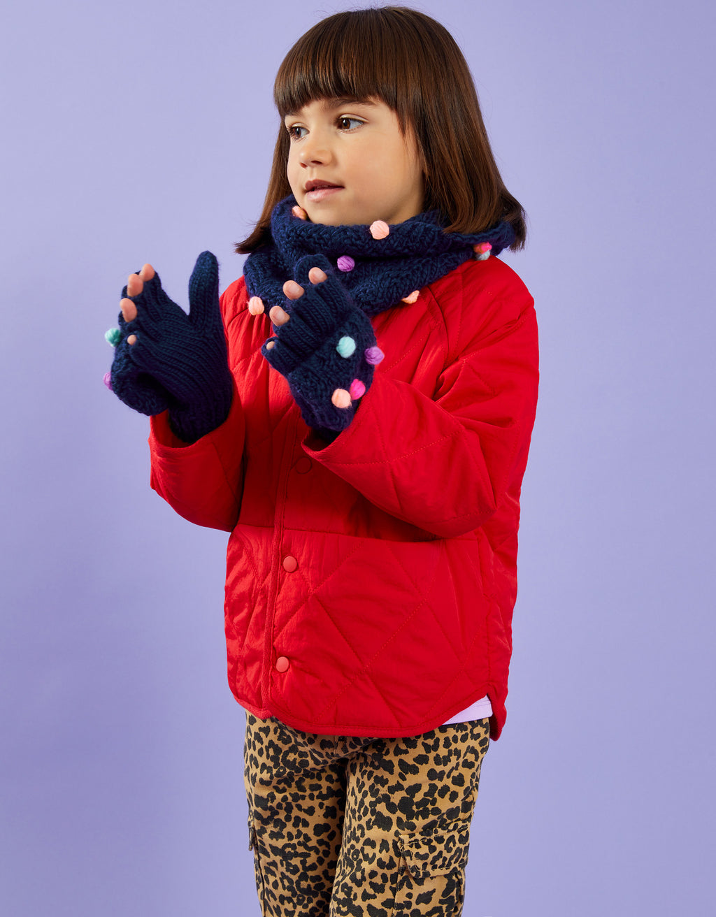 RUKAVICE - POM POM CAPPED GLOVE