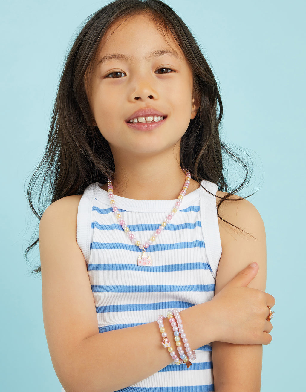 SET NAKITA - CASTLE CHARM NECKLACE AND