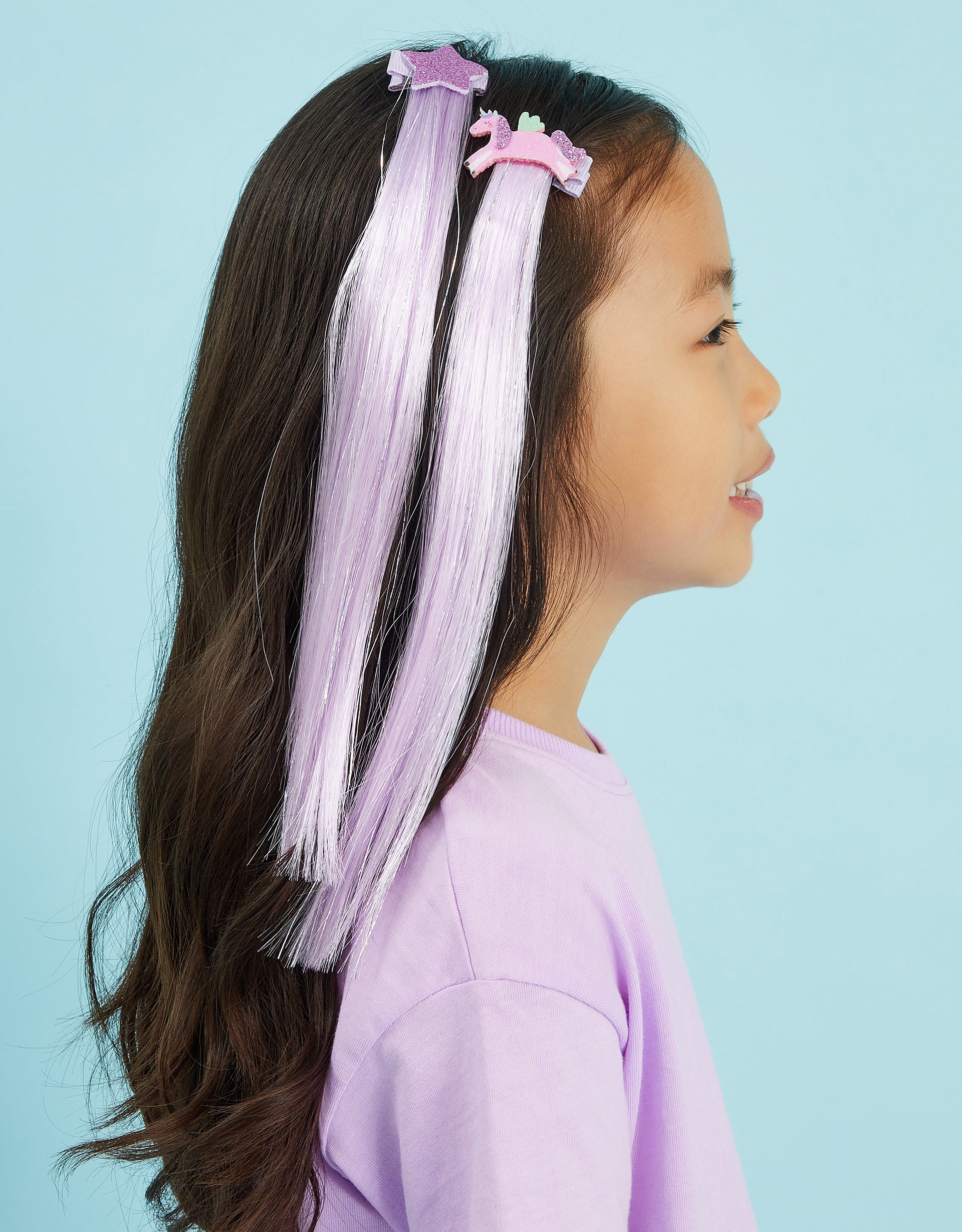 AKSESOAR ZA KOSU - 2 X SPARKLE FAKE HAIR CLI