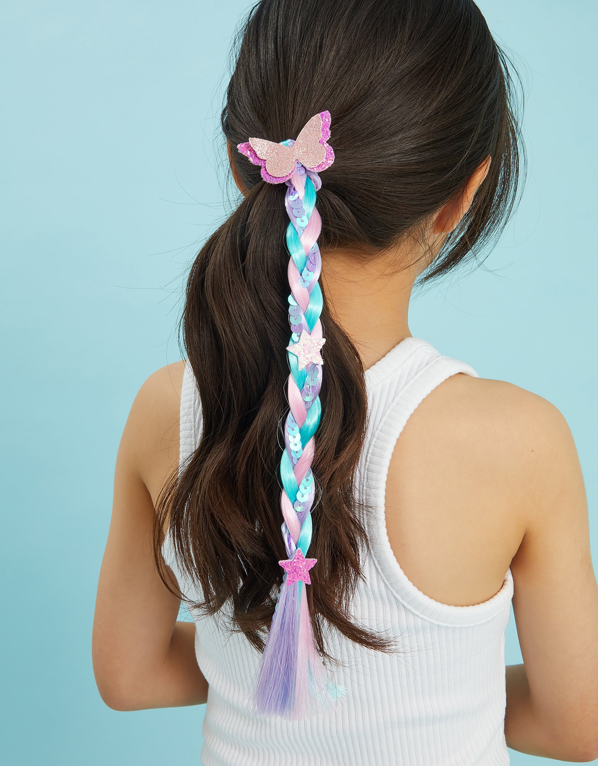 AKSESOAR ZA KOSU - SEQUIN PLAIT FAKE HAIR