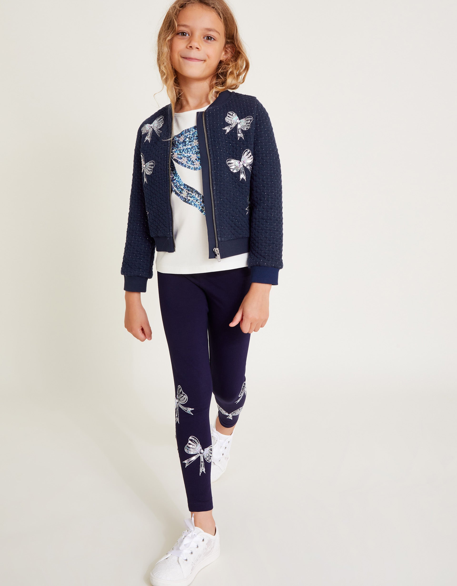 JAKNA - BOW SEQUIN BOMBER