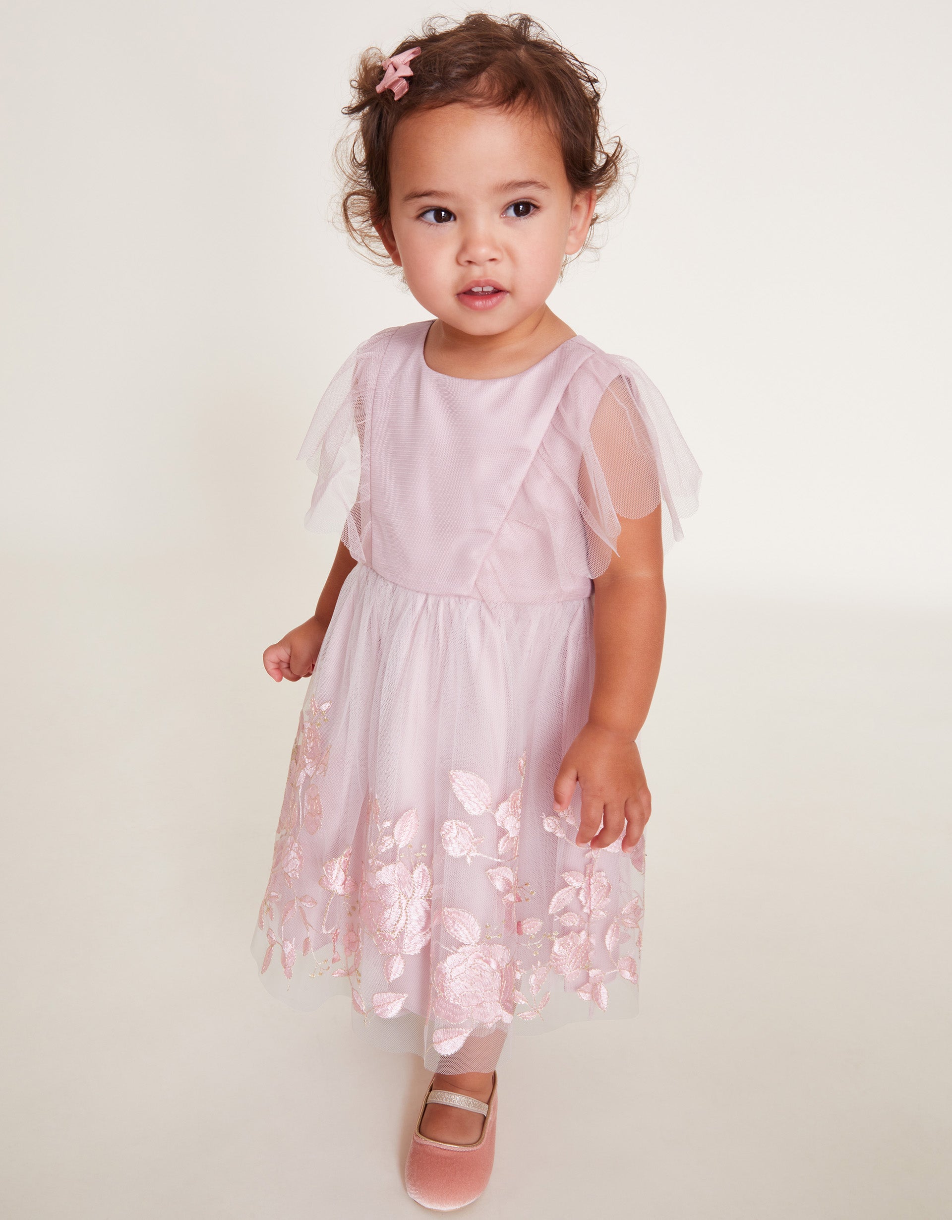 HALJINA - BABY DAHLIA EMB DRESS