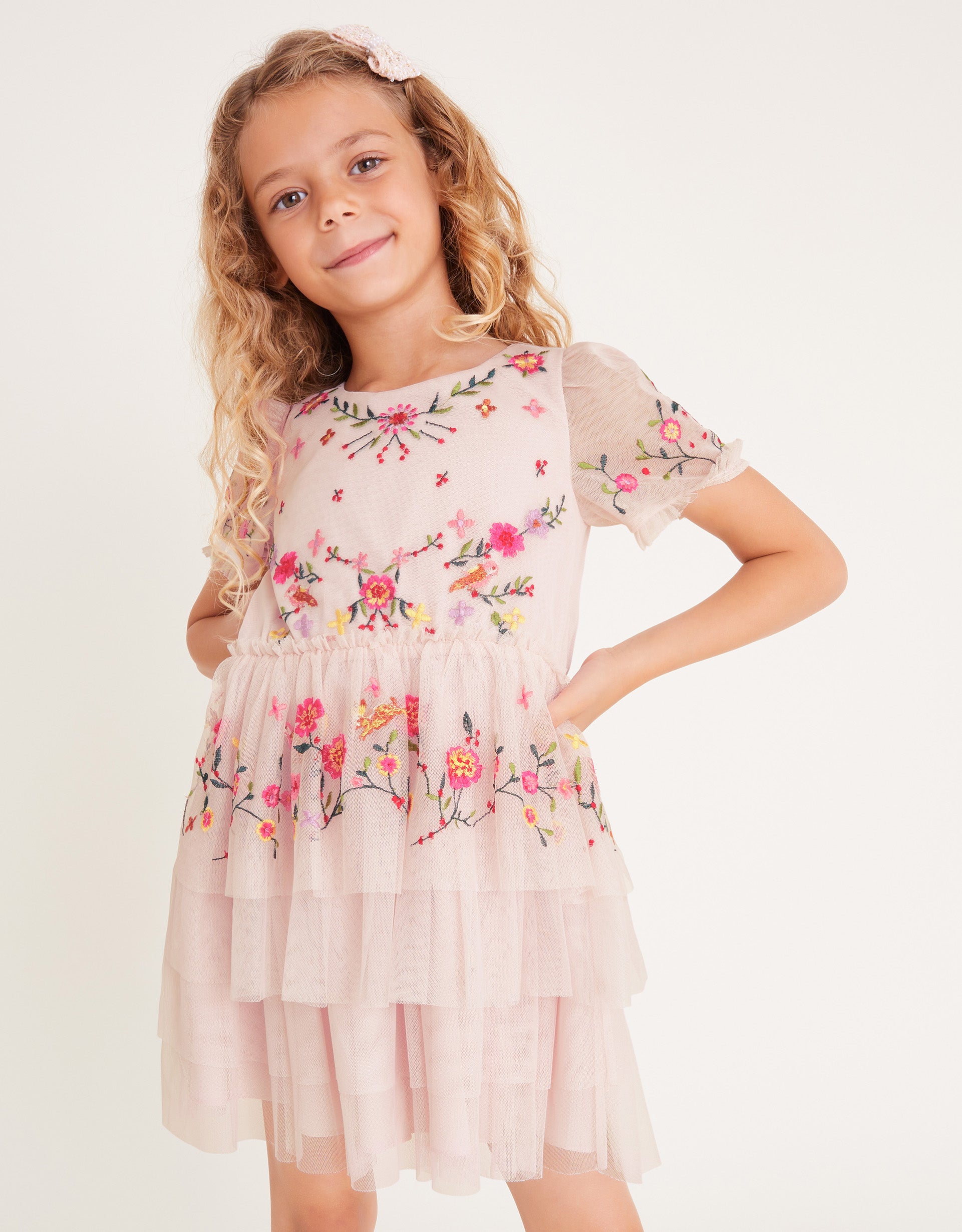 HALJINA - AUTUMN FOREST EMB DRESS