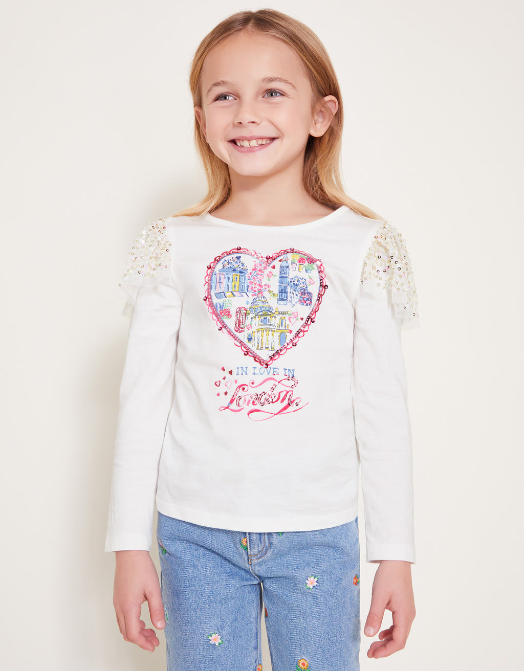 MAJICA - LOVE LONDON EMB TSHIRT