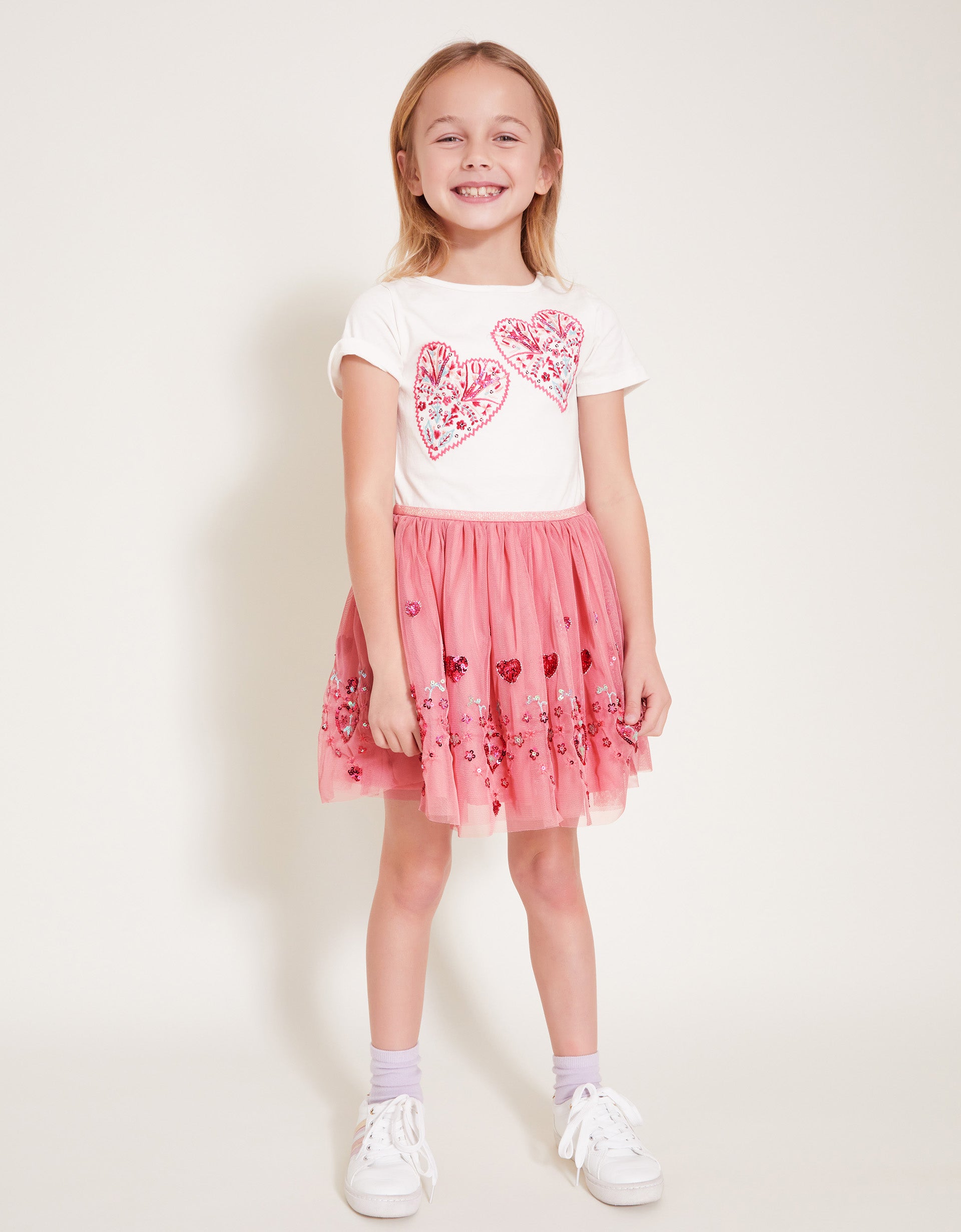 HALJINA - HEART EMB DISCO DRESS