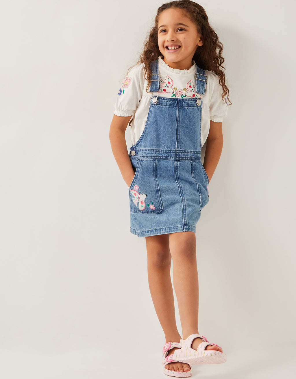 HALJINA - DENIM DUNGAREE PINNIE