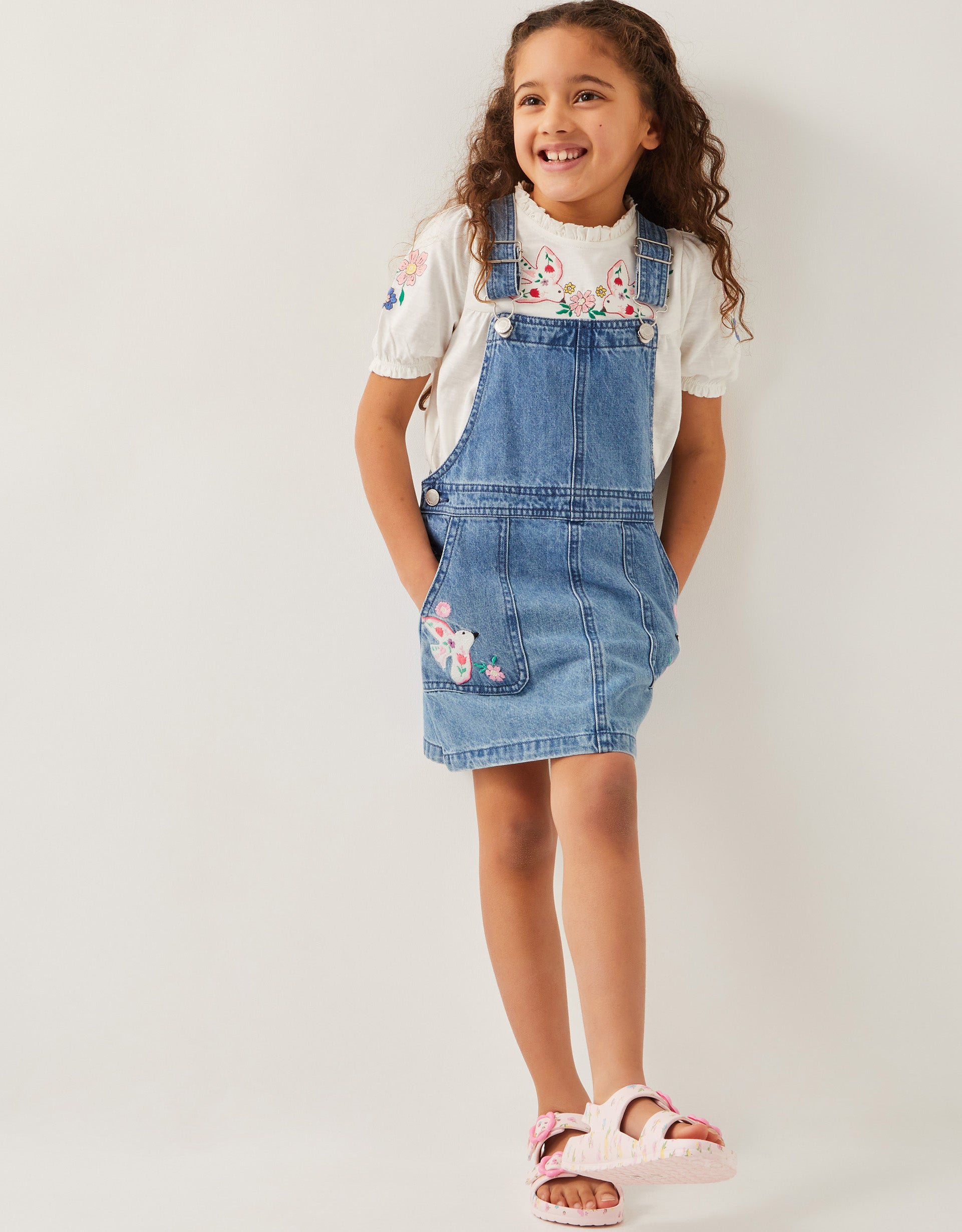 HALJINA - DENIM DUNGAREE PINNIE