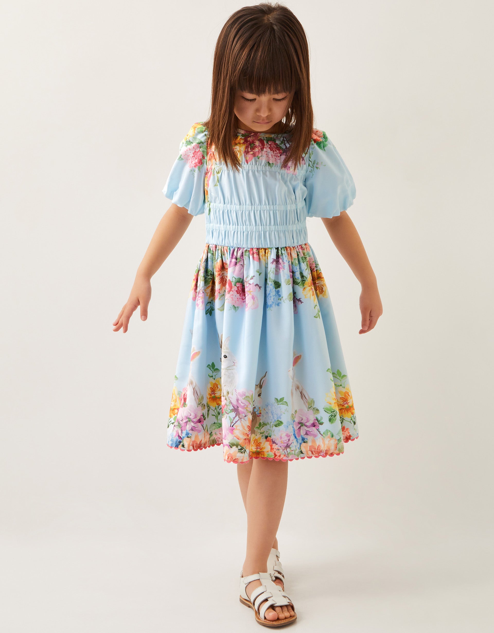 HALJINA - FLORAL BUNNY DRESS