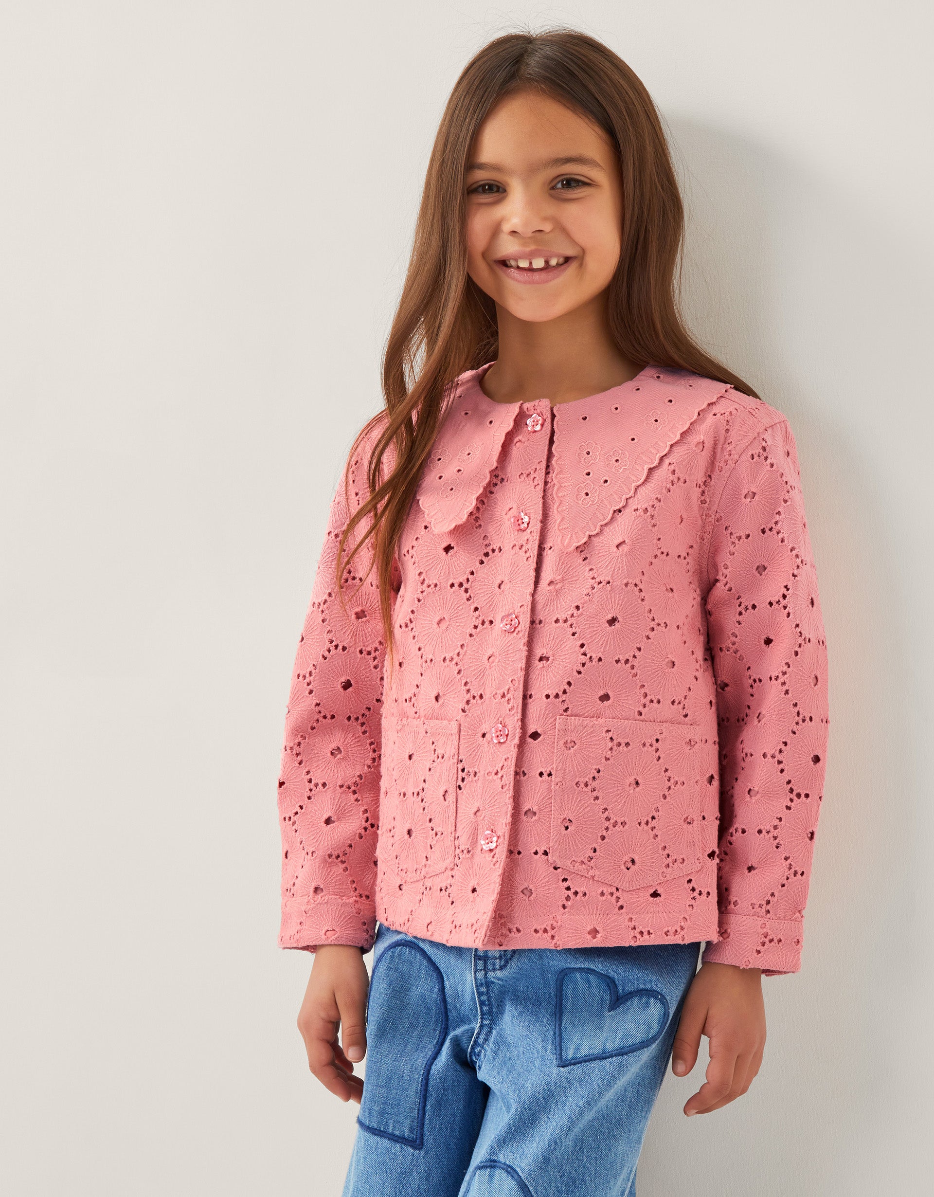 JAKNA - BRODERIE COLLAR JACKET