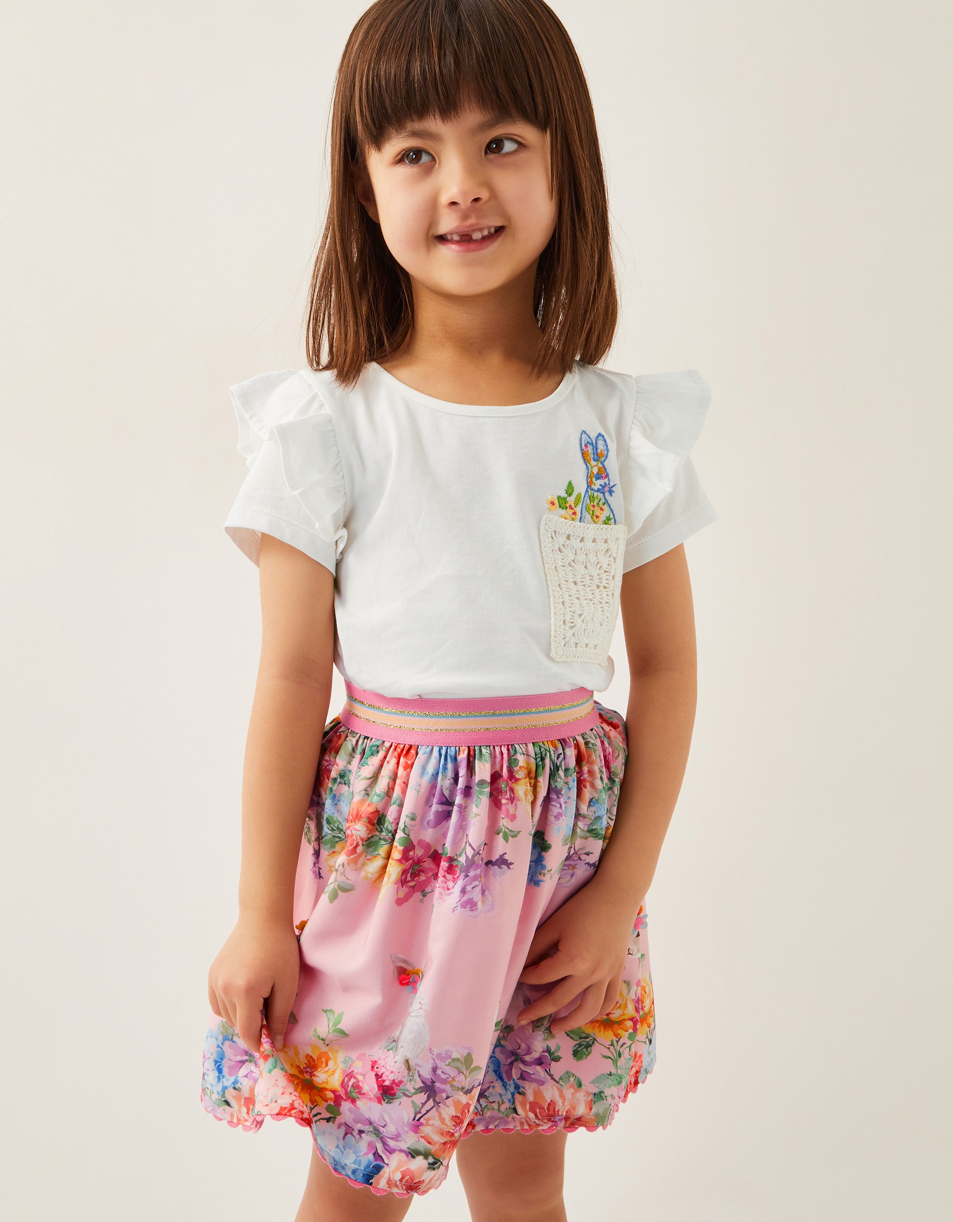 SUKNJA - FLORAL BUNNY SKIRT