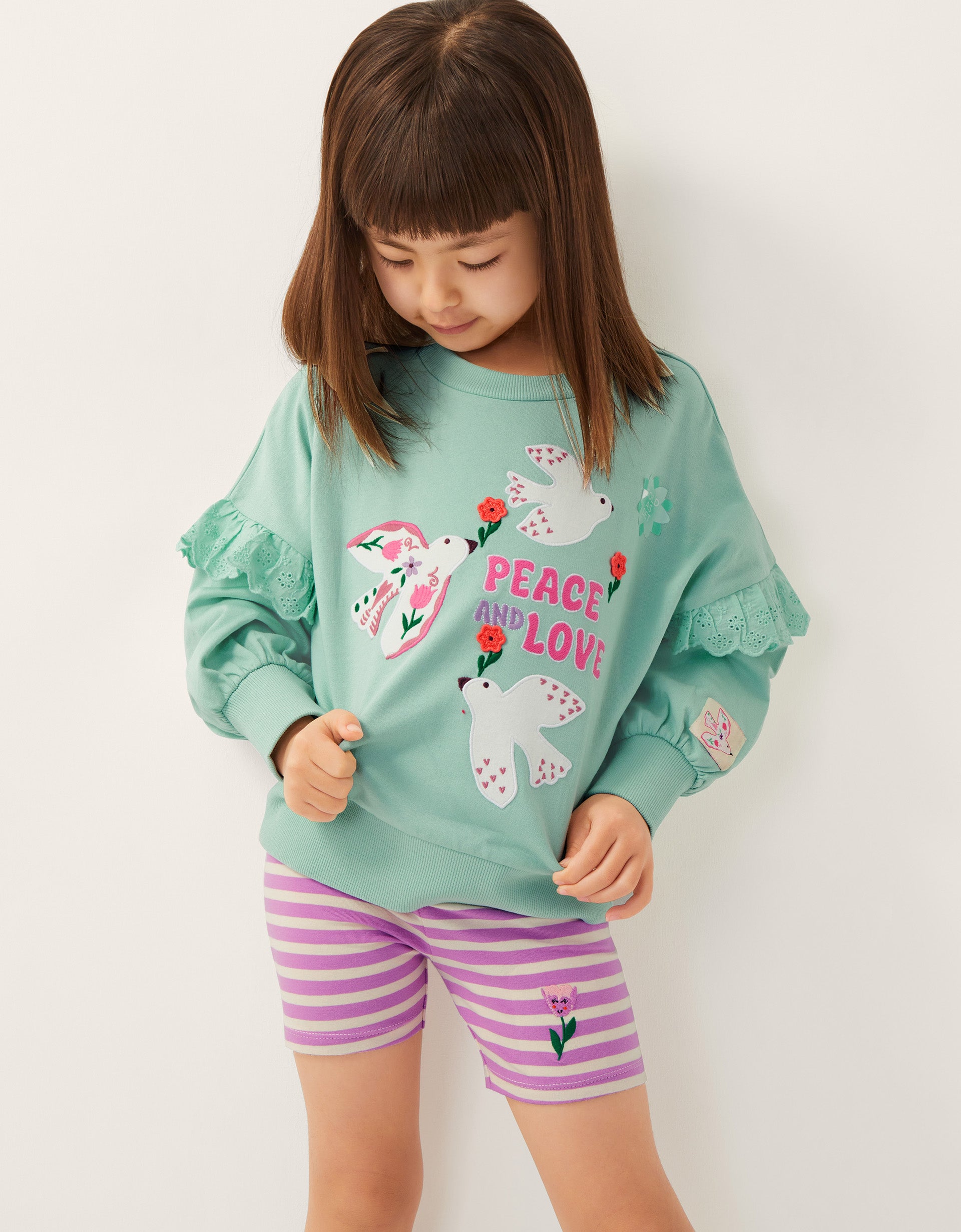 SET - PEACE AND LOVE SWEAT SET