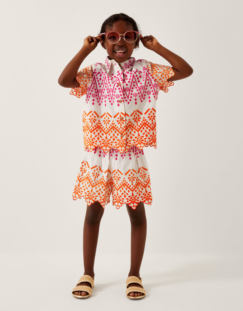 KOSULJA - SCALLOPED EDGE EMB TOP
