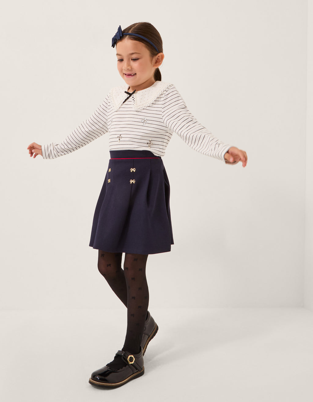SUKNJA - BOW PLEATED PONTE SKIRT