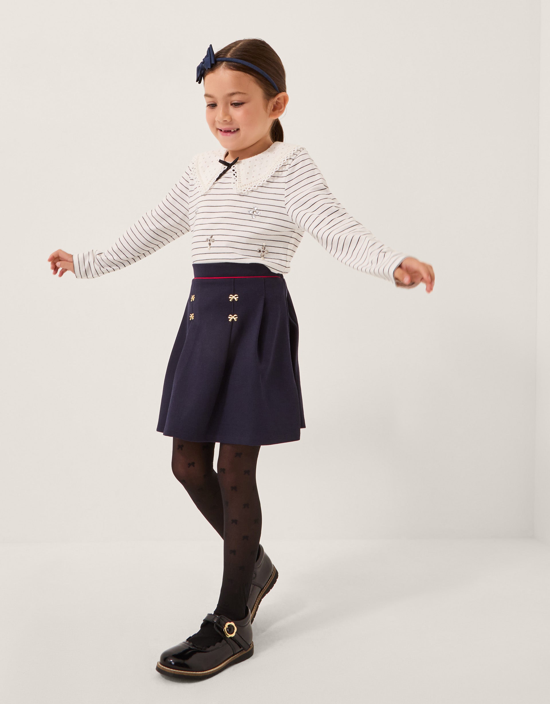 SUKNJA - BOW PLEATED PONTE SKIRT